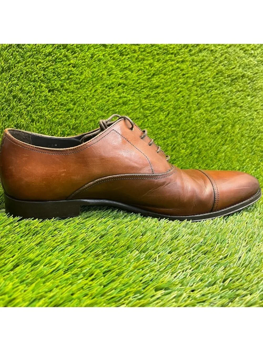 To Boot New York Anton Mens Size 11.5 Brown Classic Brogue Cap Toe Oxford Shoes